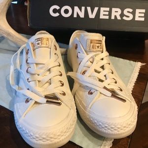 Converse Ctas Ox Premium Off White Leather